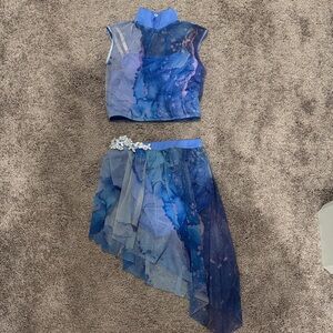 Weissman Blue and Purple Kids Dance Costume